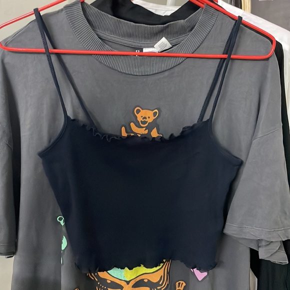 H&M Cropped strappy top - Picture 6 of 9